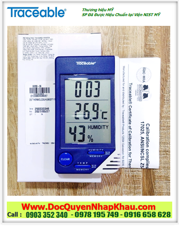 Traceable 4040, Ẩm kế tủ Vaccine dải đo 20%RH đến 90%RH, 4040 Traceable @ Monitoring Hygrometer